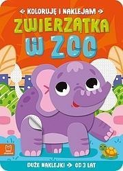 Koloruję i naklejam. Zwierzątka w zoo 3 lata