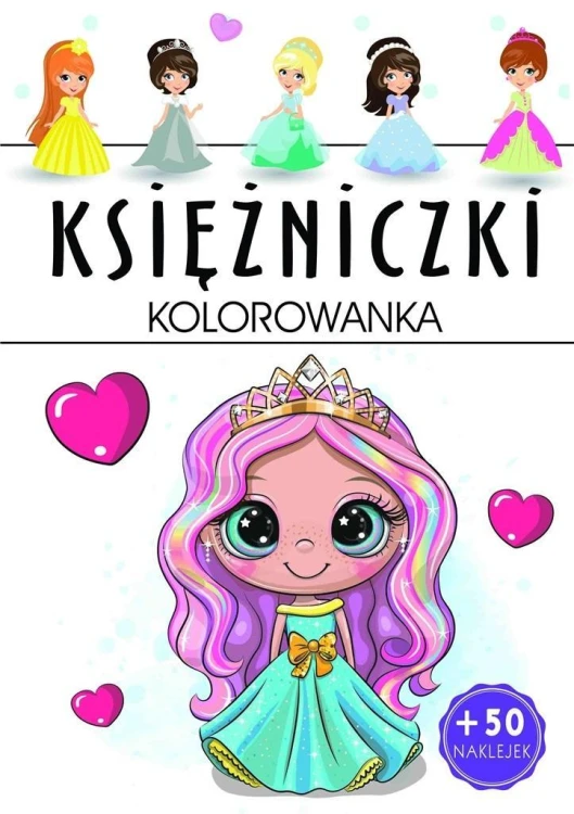 Księżniczki - kolorowanka, praca zbiorowa