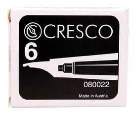 Naboje do piór czarne 6 sztuk, Cresco