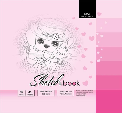 Szkicownik 200x200/48K 100g TW FRESH, Fresh