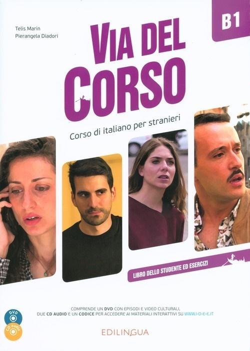 Via del Corso B1 podręcznik + 2CD + DVD EDILINGUA