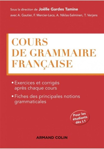 Cours de grammaire francaise, praca zbiorowa