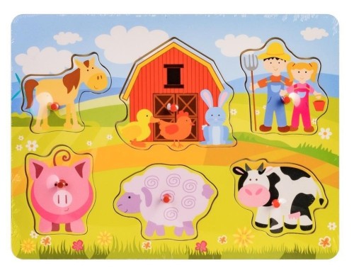 Układanka drewno - farma, Daffi