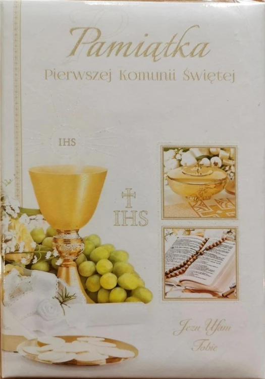 Książeczka brokat A5 Komunia wzór nr 017