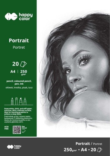 Blok Portret A4/20K 250g HAPPY COLOR, GDD