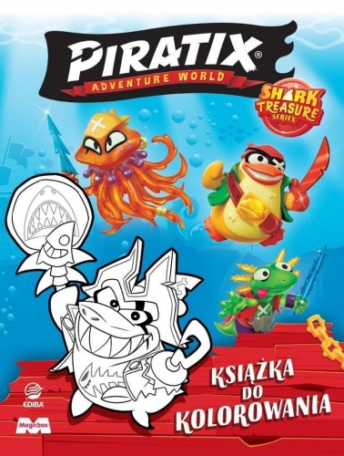 Piratix - książka do kolorowania, praca zbiorowa