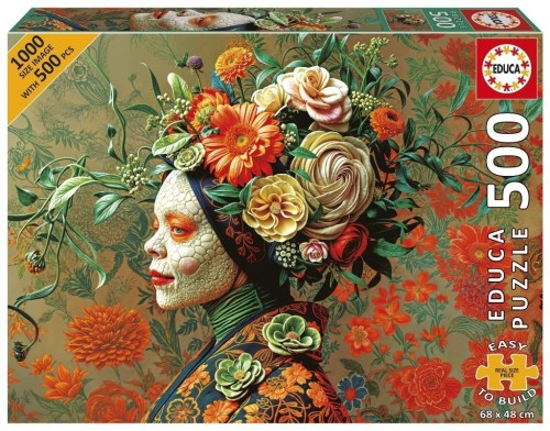 Puzzle 500 Królowa jaszczurek, Educa