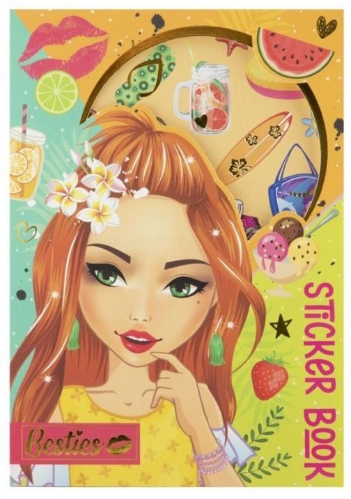 Książka z naklejkami foliowymi A5 8 arkuszy pomar.