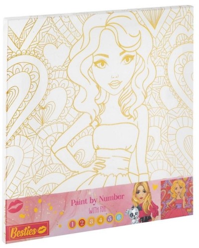Malowanie po numerach + farby Girl, Grafix