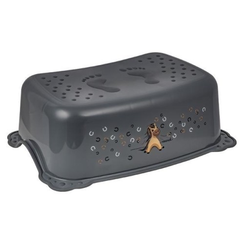 Podnóżek Konik Minimal stalowy szary, Maltex