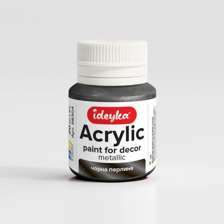 Farba akrylowa metaliczna Czarna perła 20ml