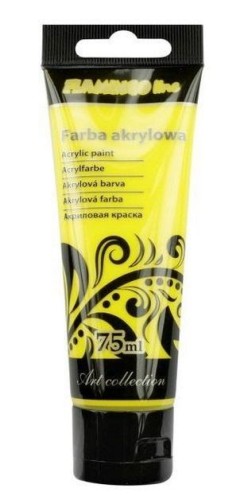 Farba akrylowa 75ml 004 żółta, Titanum