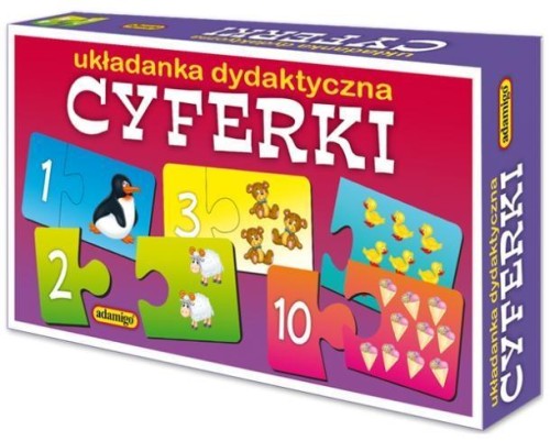 Cyferki. Układanka dydaktyczna, Adamigo