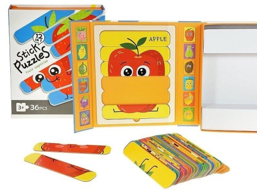 Puzzle paski - Owoce 36el, ADAR