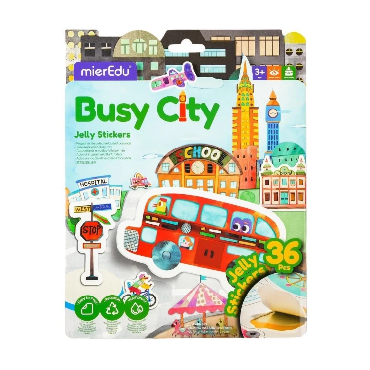 Naklejki żelki - Ruchliwe miasto