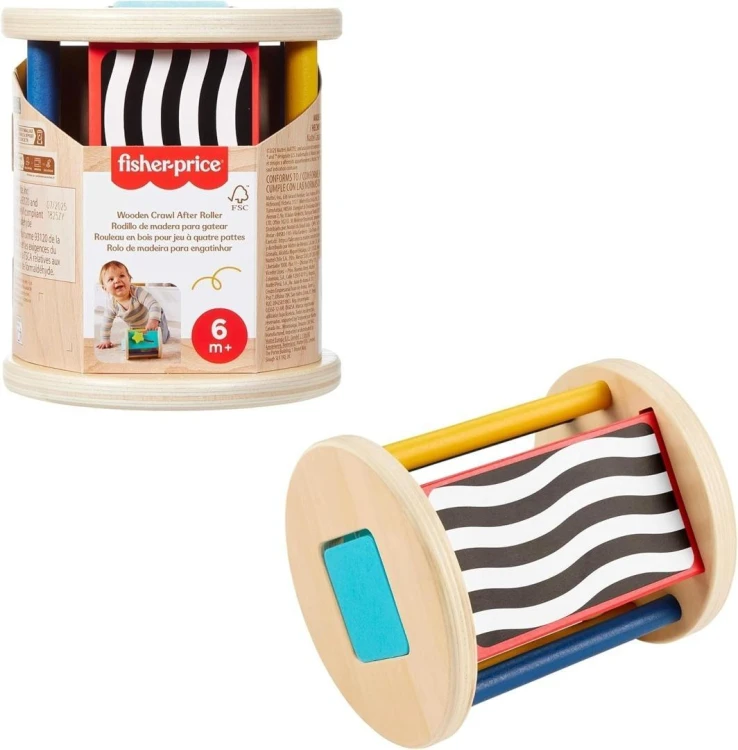 Fisher-Price(R) Drewniany roler do raczkowania