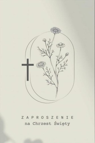 Zaproszenie Chrzciny (5szt)