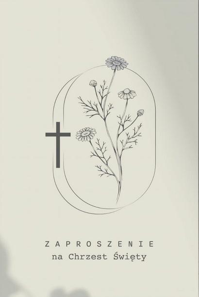 Zaproszenie Chrzciny (5szt)
