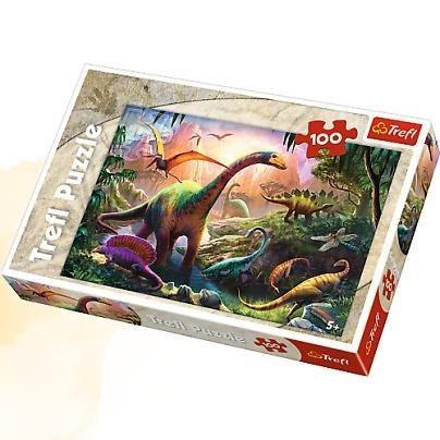 Puzzle 100 Świat dinozaurów TREFL, Trefl