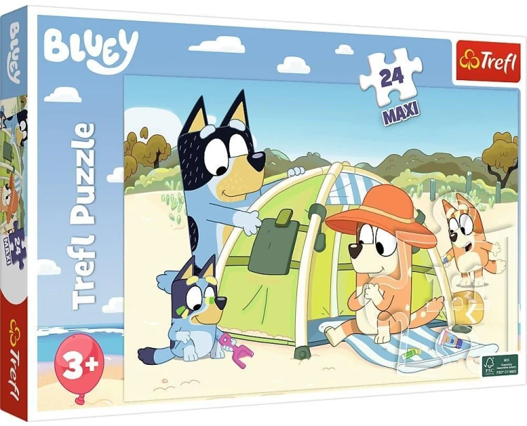 Puzzle 24 Maxi Wspaniały dzień Bluey TREFL, Trefl