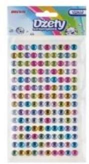 Dżety samoprzylepne multicolor 160szt, Brewis