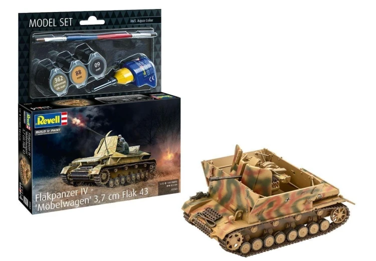 Model Set - Flakpanzer IV Mbelwagen 3,7cm Flak43