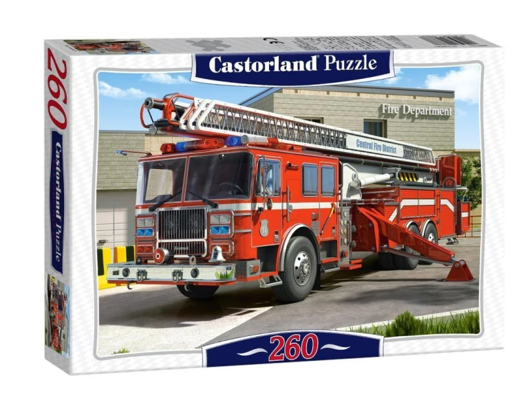 Puzzle 260 Wóz Strażacki CASTOR, Castorland