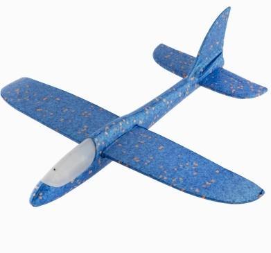 Samolot piankowy ze światłem niebieski, Grafix