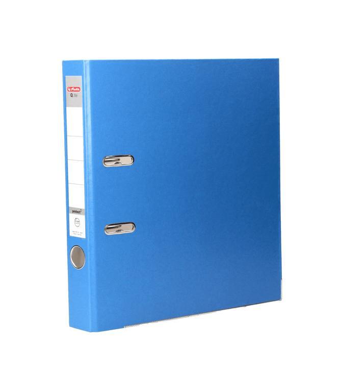 Segregator A4 5cm PP aqua Q file, HERLITZ