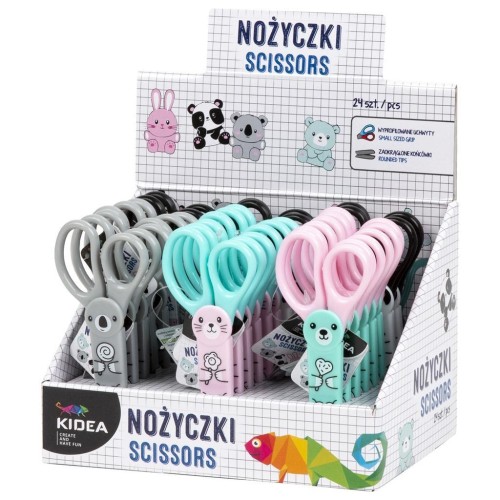 Nożyczki z figurką w etui (24szt) KIDEA, DERFORM