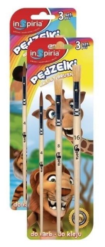 Pędzelki 3szt, InSpiria