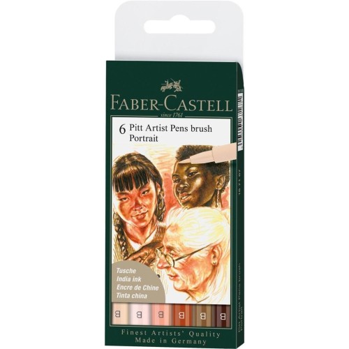 Zestaw pisaków Pitt Artist Pen 6szt, Faber Castell