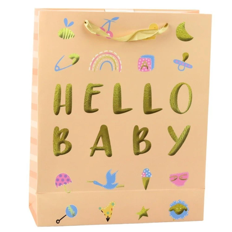 Torba prezentowa Hello Baby 32x26x10cm, Leantoys