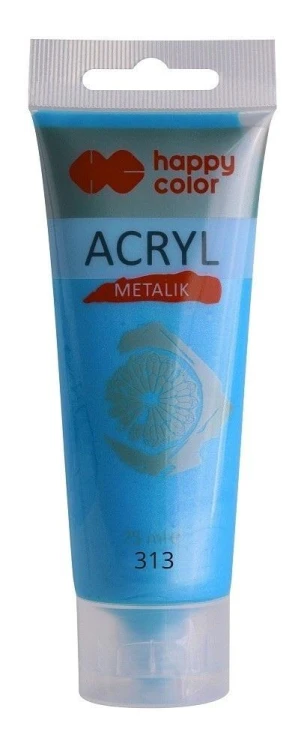 Farba akrylowa 75ml niebieski perłowy metalik, GDD