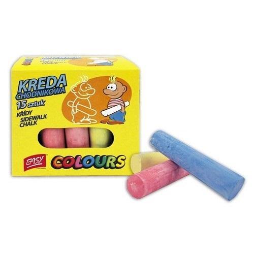Kreda chodnikowa 15 sztuk EASY, Easy Stationery
