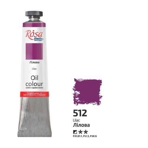 Farba olejna lilac 512 45ml, Rosa