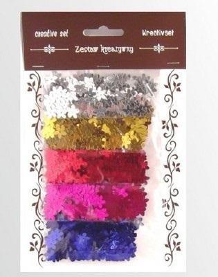 Zestaw cekiny kwiatki 30g, Galeria Hobby