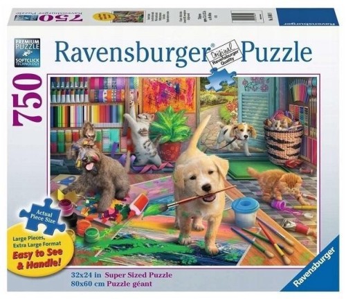 Puzzle 750 Słodcy artyści, Ravensburger