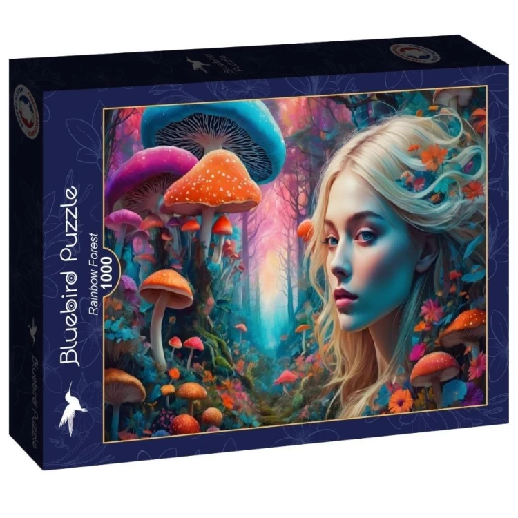 Puzzle 1000 Tęczowy las, Alipson
