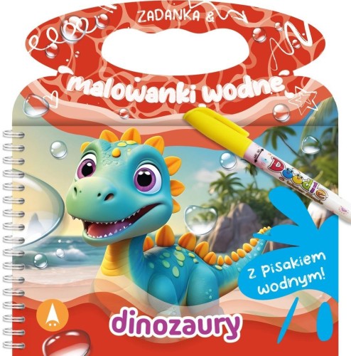 Zadanka & malowanki wodne. Dinozaury