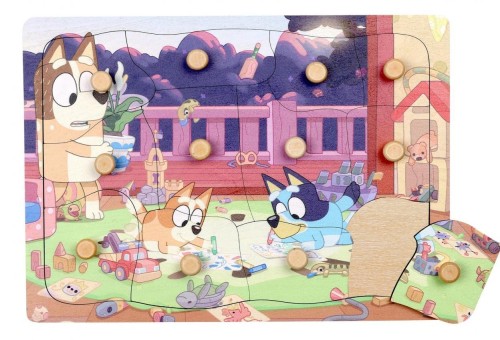 Puzzle z uchwytami drewniane 12el, MICKI