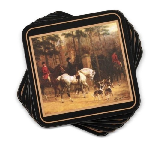 Podkładki pod kubek małe Polowanie 6szt, Pimpernel