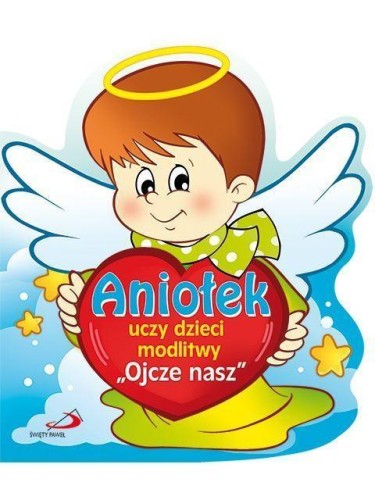 Aniołek uczy dzieci modlitwy Ojcze nasz