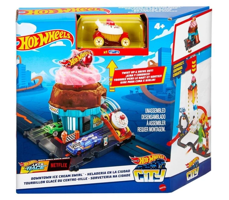 Hot Wheels City Rajdowa lodziarnia HTN77, Mattel