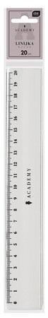 Linijka plastikowa 20cm Academy, INTERDRUK
