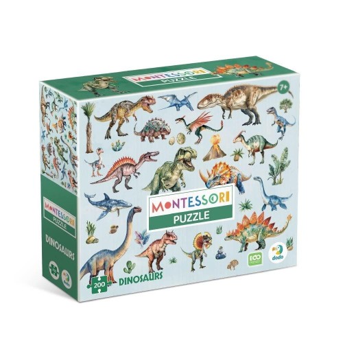 Puzzle 200 Montessori Dinozaury, Dodo