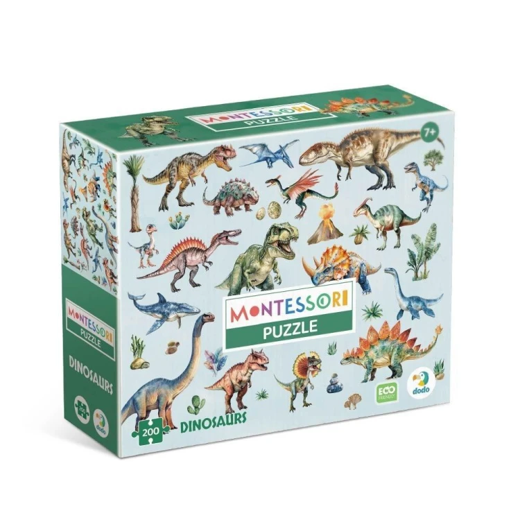 Puzzle 200 Montessori Dinozaury, Dodo
