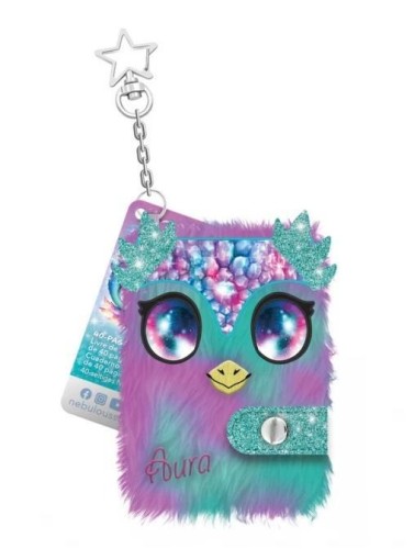 Pluszowy mini notatnik z zawieszką Aura