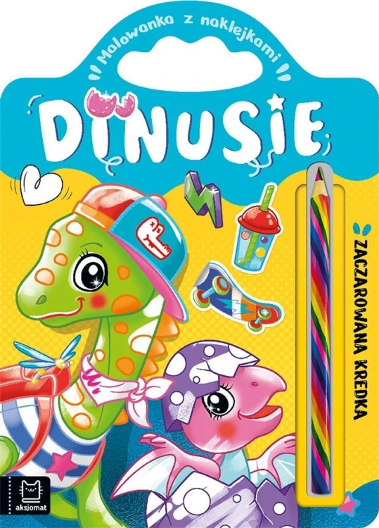 Malowanka z naklejkami Dinusie, Anna Podgórska