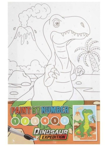 Malowanie po numerach Dino zielony, Grafix